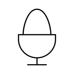 Boiled Egg Food Restaurant Bar Diner Drink vector icon