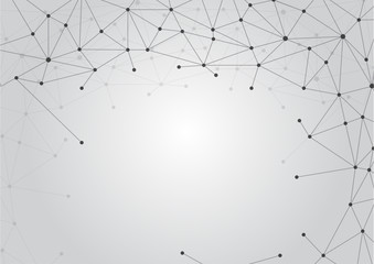 Polygonal connection abstract background