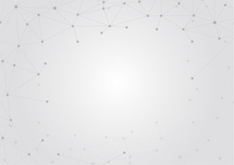 Polygonal connection abstract background