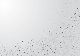 Polygonal connection abstract background