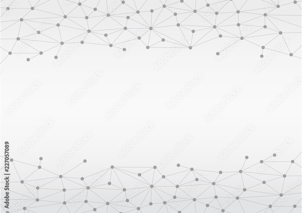 Wall mural polygonal connection abstract background