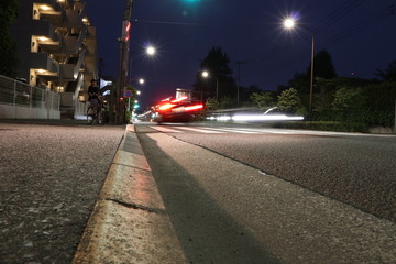 Fototapeta premium 道路と車