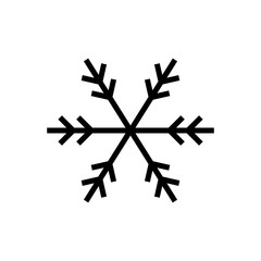 snowflake line icon