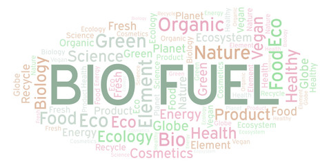 Fototapeta premium Bio Fuel word cloud.