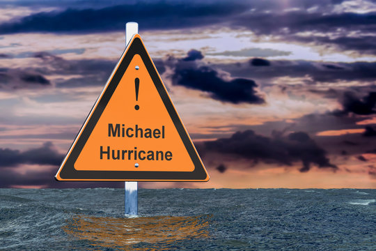 Hurricane Michael, flood concept. 3D rendering
