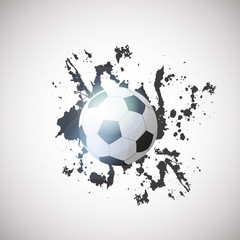 Grunge Soccer Ball Design