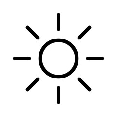 Brightness Interface UI UX Software App vector icon