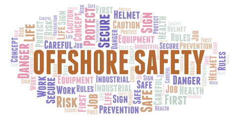 Offshore Safety word cloud.