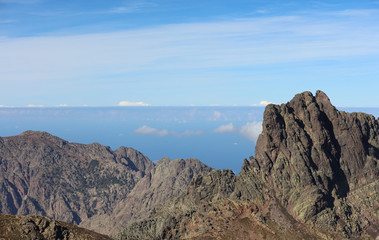 Obraz premium Berge Gebirge auf Korsika