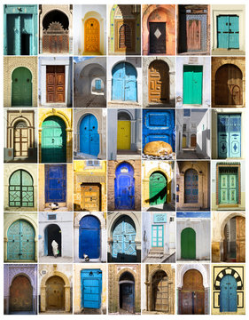 traditional doors in the countries of North Africa