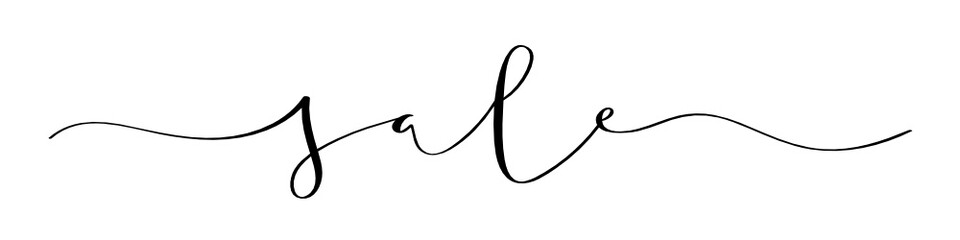 SALE brush calligraphy banner