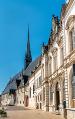 Fototapeta na wymiar Architecture of the historic Hospices of Beaune, France