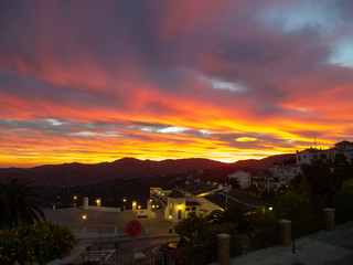 dusk in Frigiliana © Enrique David Garcia