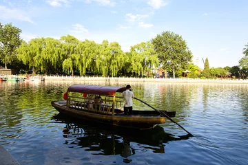 Tuinposter The famous Houhai lake in Beijing, China © lapas77