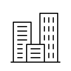 Building Office Work Job Secretary vector icon