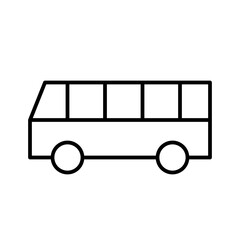 Bus Tourism Travel Trip Journey Voyage Tour vector icon