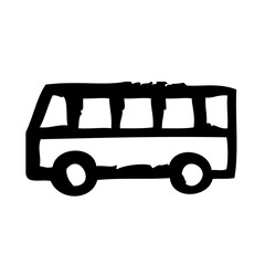 Bus Tourism Travel Trip Journey Voyage Tour vector icon