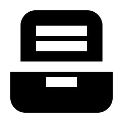 Cabinet Document Education Learning University vector icon