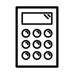 Calculator Education Science School Physics vector icon