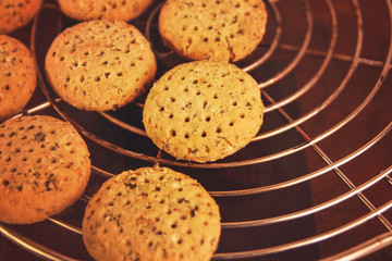 Indian home made ginger snap biscuits