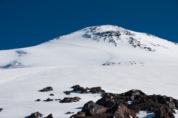 The trail on Mount Elbrus