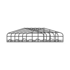 Isolated object of greenhouse and plant symbol. Collection of greenhouse and garden vector icon for stock.
