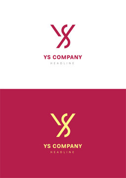 YS company logo template.