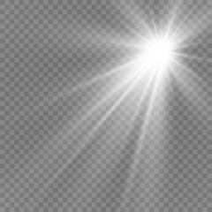 
Vector light sources, concert lighting, spotlights set. Concert spotlight with beam, illuminated spotlights for web design illustration.