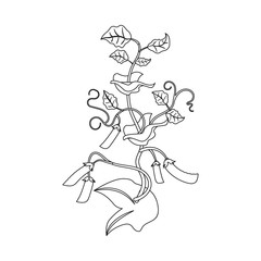 Vector design of greenhouse and plant sign. Set of greenhouse and garden vector icon for stock.