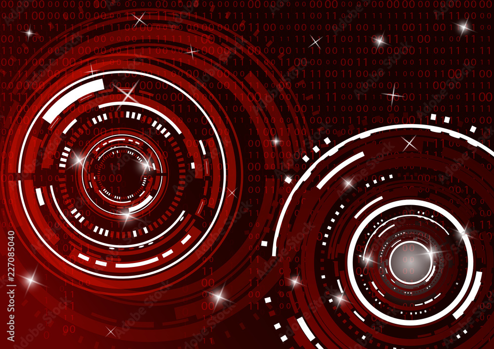 Poster modern abstract technology in design. the concept of communication, innovation. the circle of digita