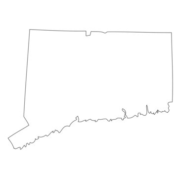 recommend clip art: Connecticut - map state of USA
