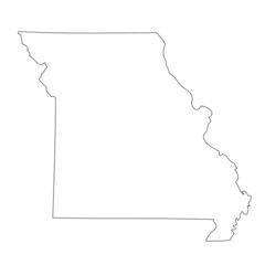 Missouri - map state of USA