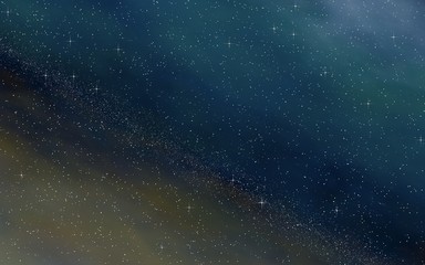 Colorful and beautiful space background. Outer space. Starry outer space texture. 3D illustration