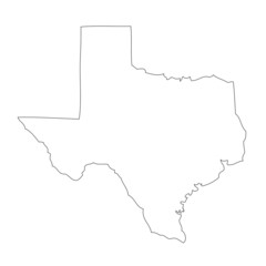 Texas - map state of USA