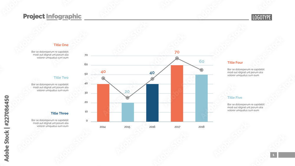Poster four columns bar chart slide template. business data. comparison, diagram, design. creative concept 