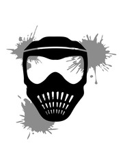 tropfen graffiti klex farbe maske helm waffe zielen paintball spa&szlig; sport verein schie&szlig;en treffer ballern shooter farbball soldat k&auml;mpfer team design cool