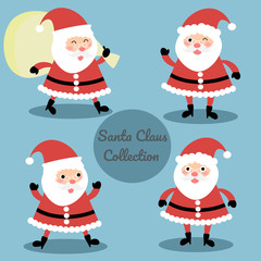 Cute santa claus collection