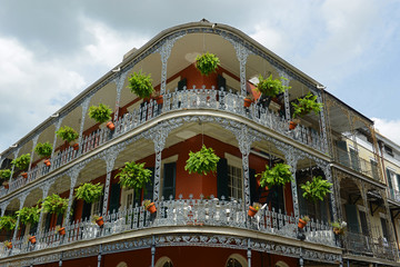 LaBranche House on 700 Royal Street in French Quarter in New Orleans, Louisiana, USA. This...