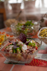 salad with tomatoes and olives