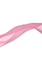 Abstract pink wave. Bright pink ribbon on white background. Pink scarf. Abstract smoke. Raster air background. Vertical image orientation. 3D illustration