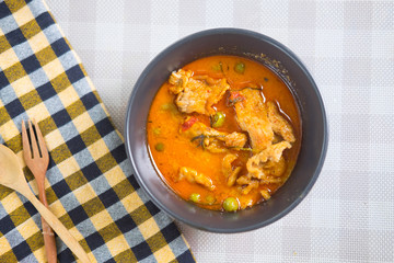 Pork panang curry
