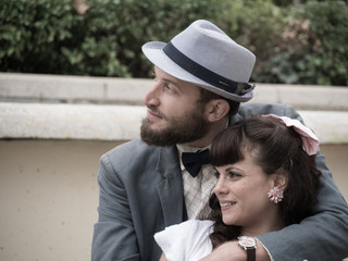 Jeune couple amoureux