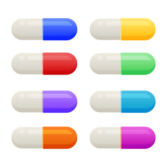 Vector color pills