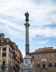 Fototapeta na wymiar Obelisk with Mary on top