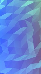 Abstract triangle geometrical blue background. Geometric origami style with gradient. 3D illustration
