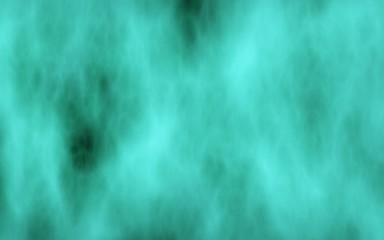 Background of abstract green color smoke. The wall of green fog. 3D illustration