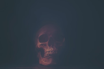 picture of Halloween concept, vintage filter image