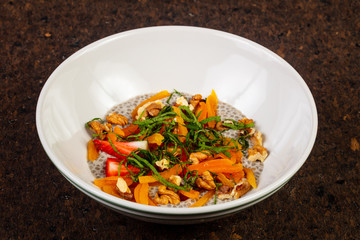 Delicious nut porridge