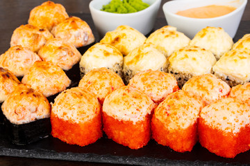 Delicious sushi roll