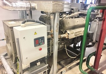 Diesel generator set in an industrial enterprise.